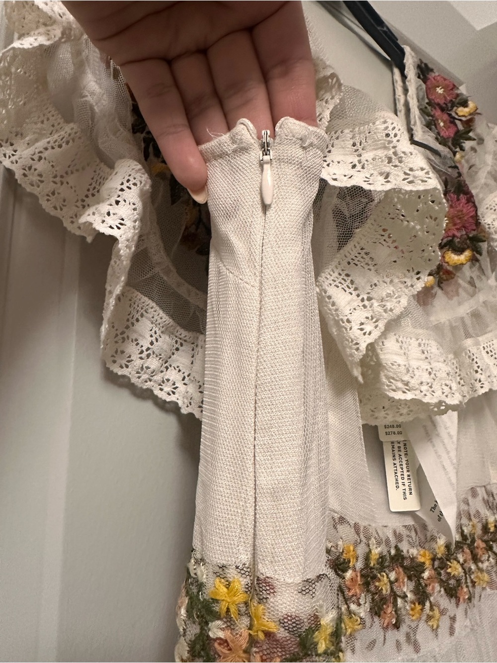 Anthropology Bohemian Ruffle Floral Tiered Maxi Dress - Picture 7 of 9